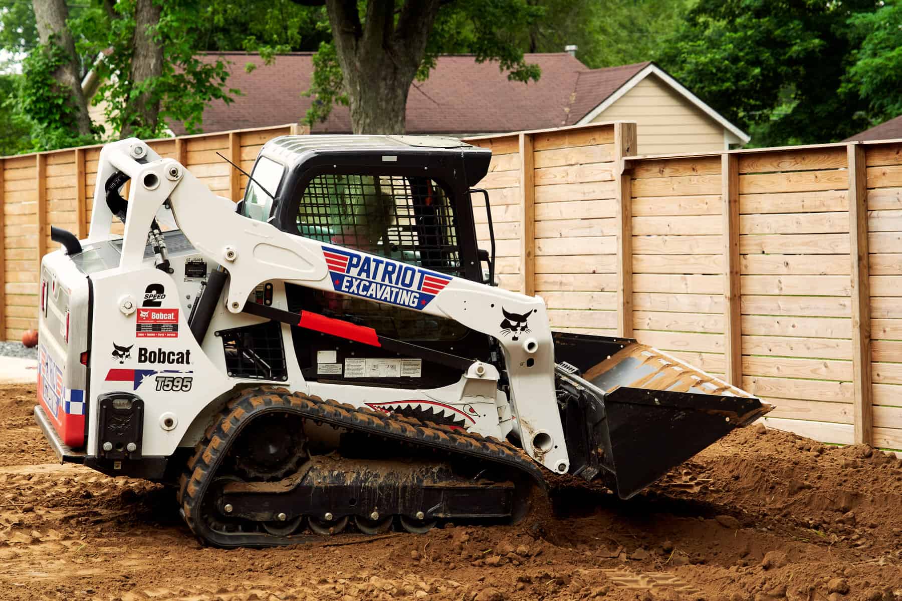 Patriot Excavating 0720 74Patriot Summer 2020 Excavator on brown dirt