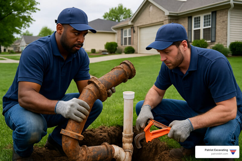 Sewer pipe repair Franklin