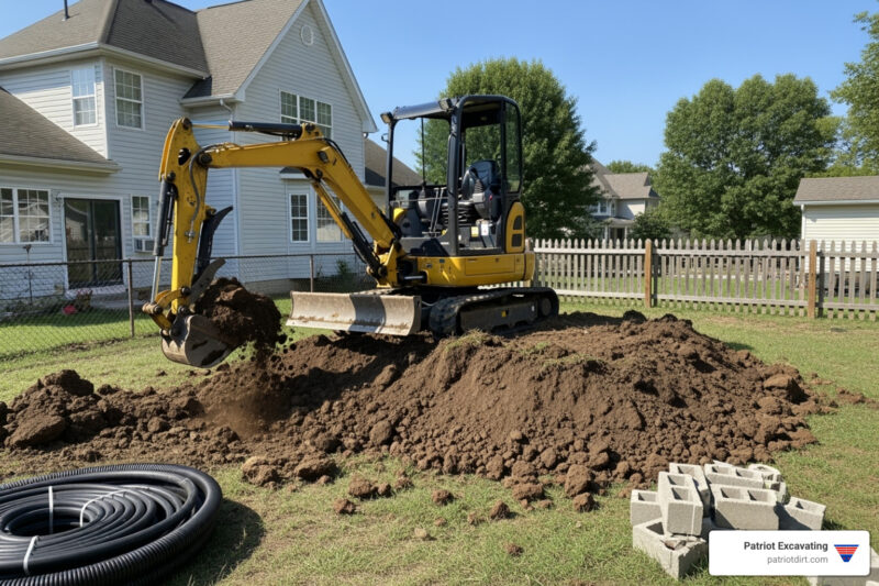 Mini excavator rental Indianapolis