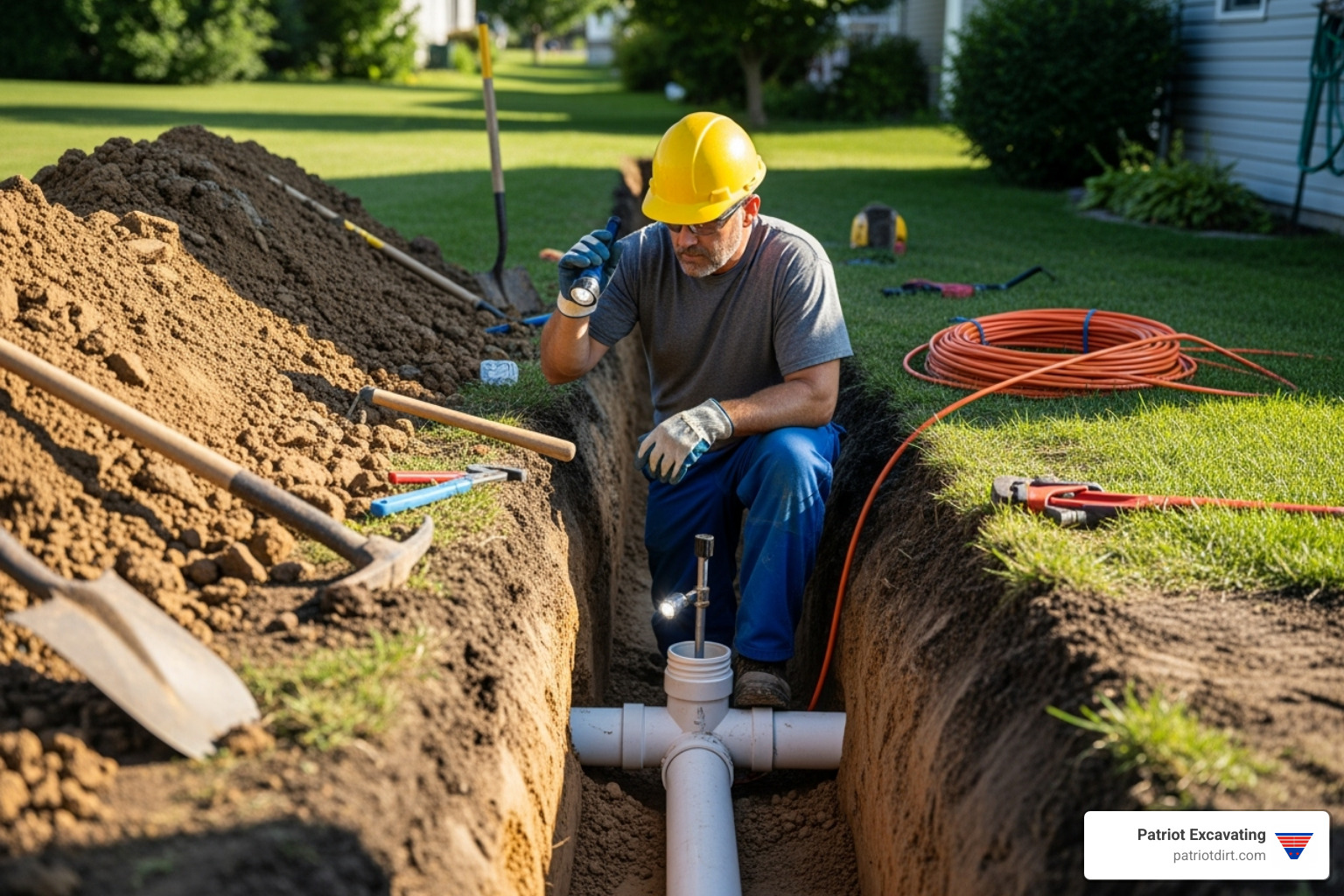 Fishers sewer line repair