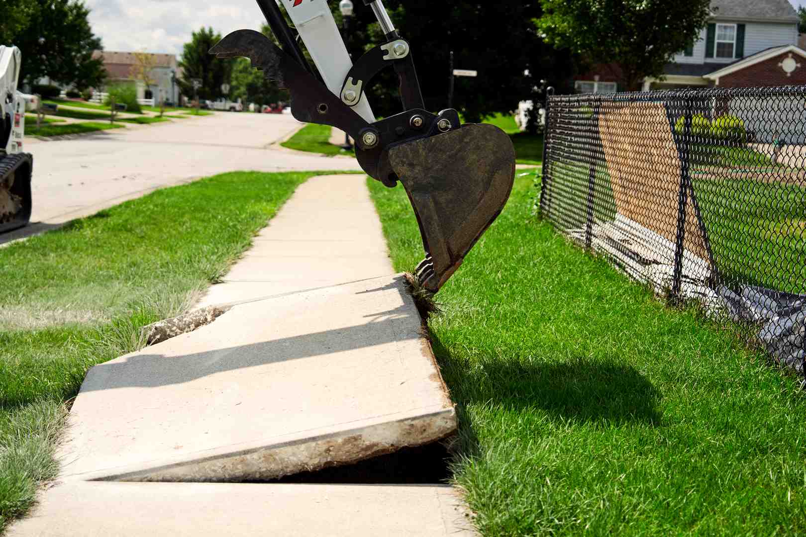concrete sidewalk removal